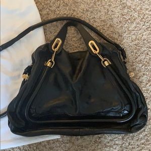 Large black Chloe Paraty Bag